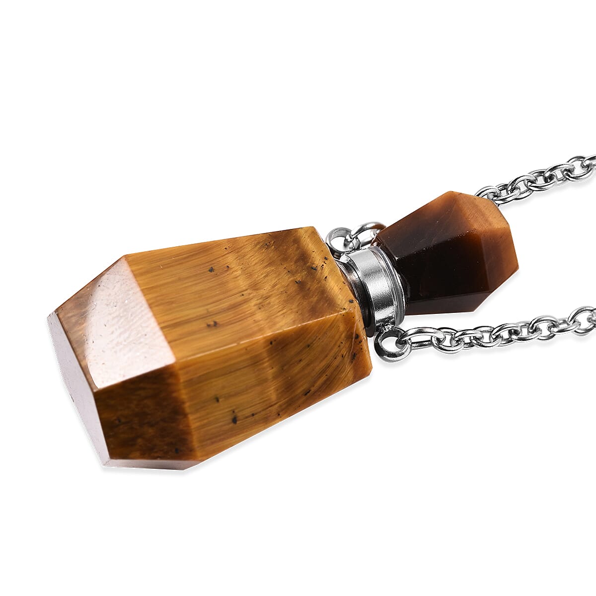 Yellow Tiger Eye Love Potion Necklace (Size 18) TCW 52.00 Ct.