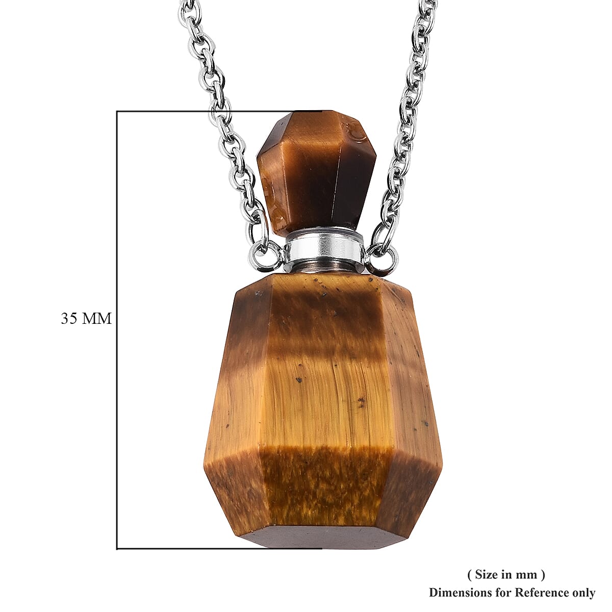Yellow Tiger Eye Love Potion Necklace (Size 18) TCW 52.00 Ct.