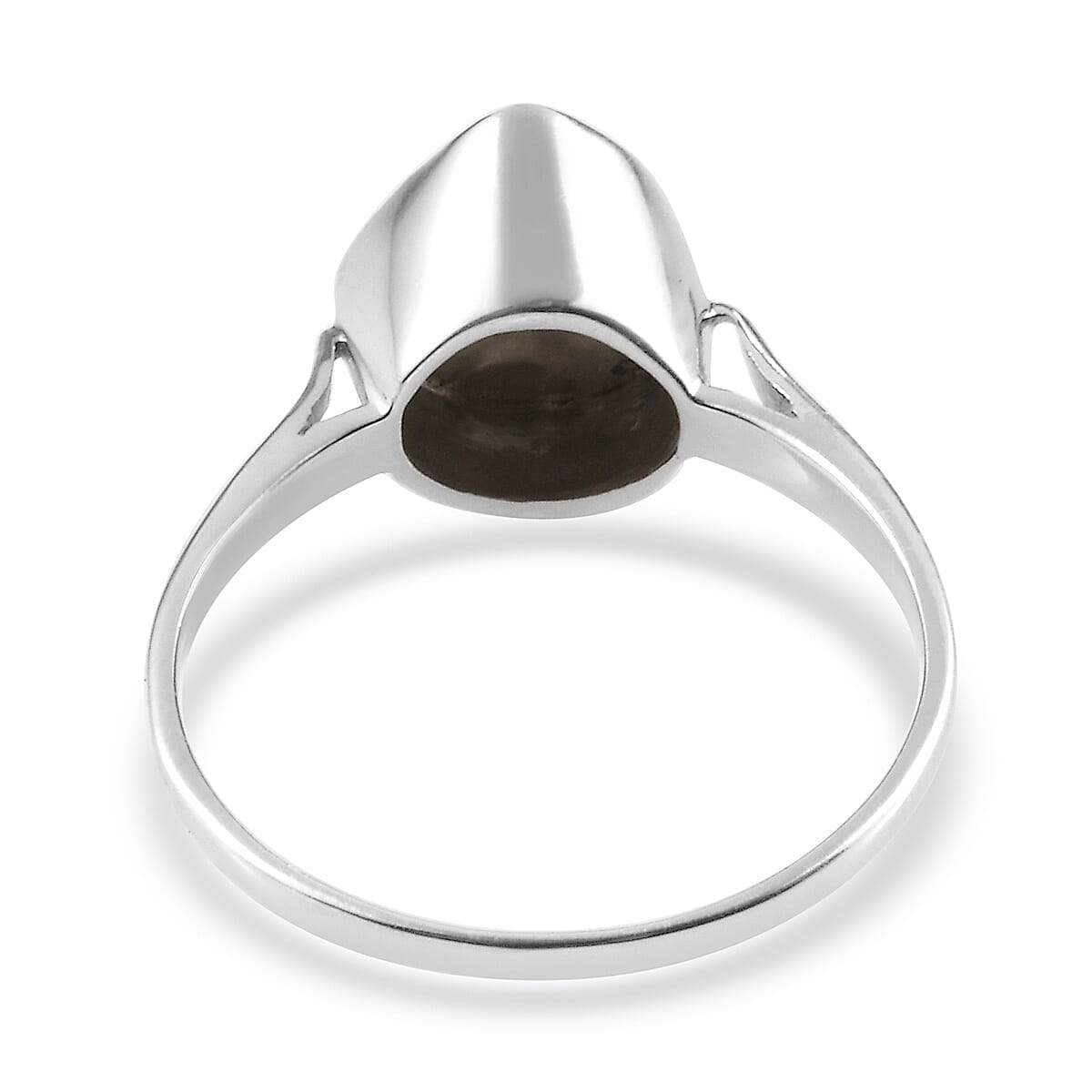 Artisan Crafted Polki Diamond Ring in Platinum Overlay Sterling Silver