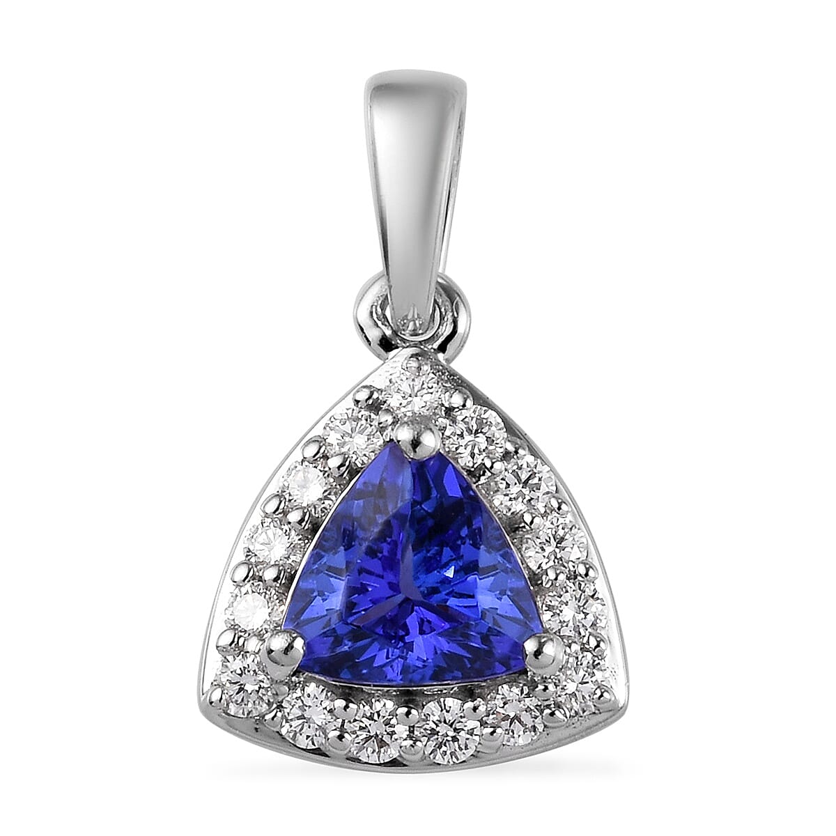 RHAPSODY 950 Platinum Tanzanite and Diamond Pendant 1.00 Ct.