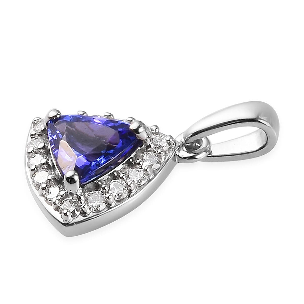 RHAPSODY 950 Platinum Tanzanite and Diamond Pendant 1.00 Ct.