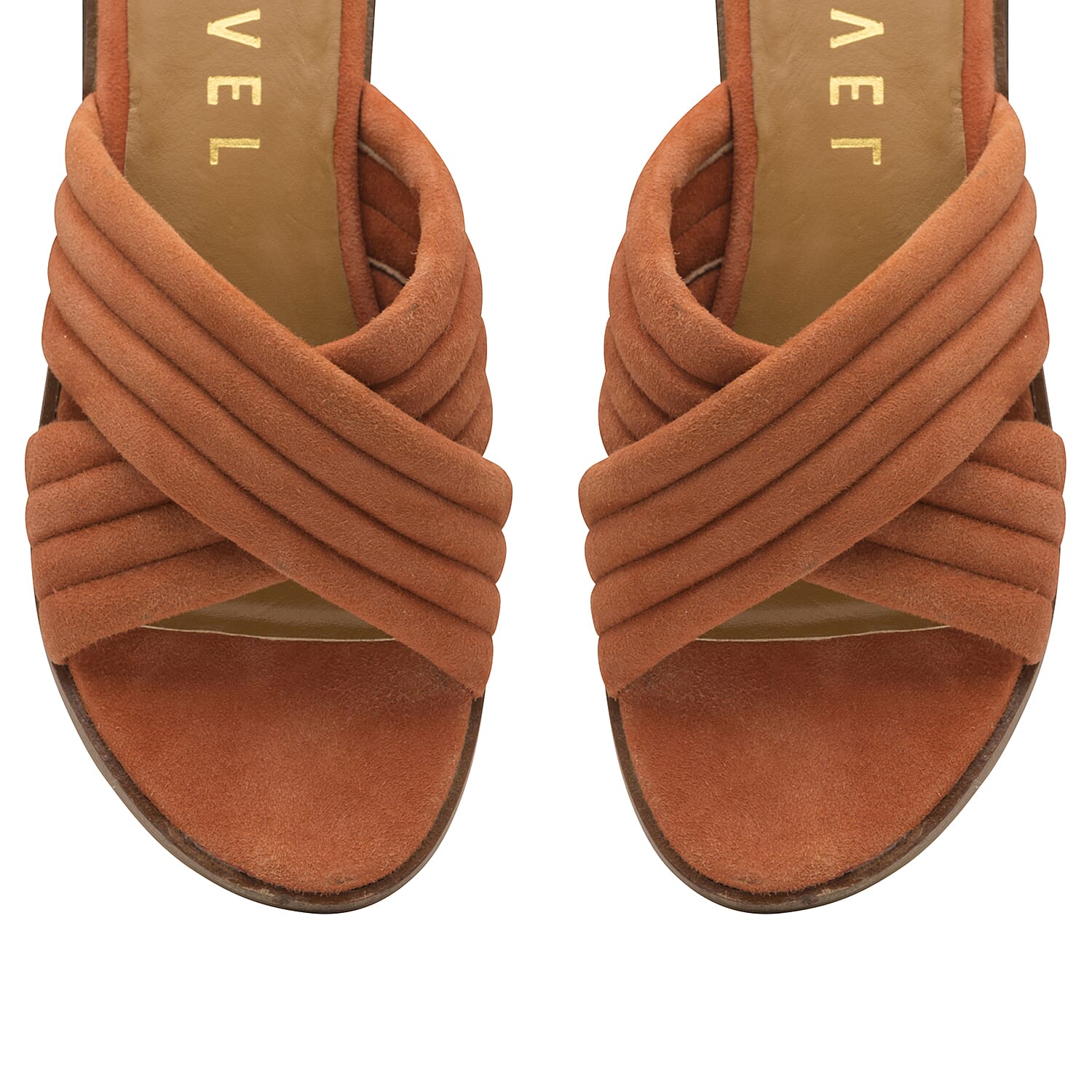 Ravel Sarina Suede Mule Sandals - Rust