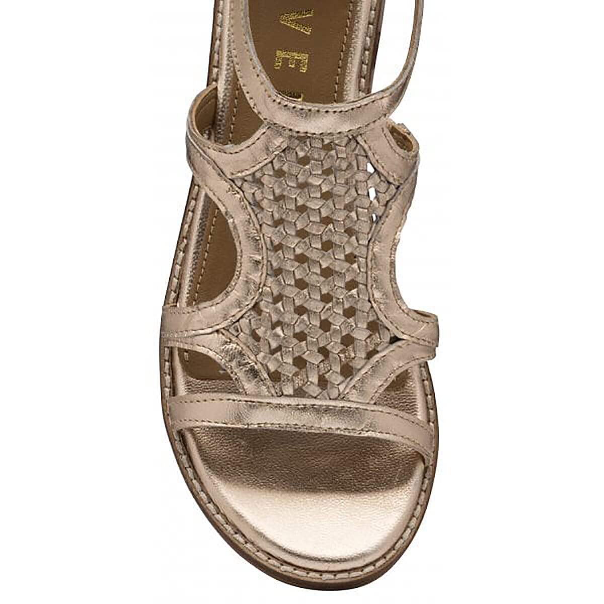 Ravel Cardwell Leather Wedge Sandals (Size 5) - Rose Gold