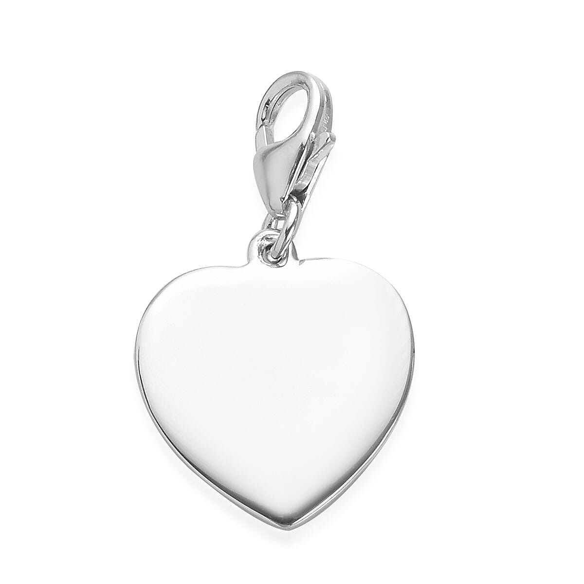 Platinum Overlay Sterling Silver Happy 50th Birthday Charm