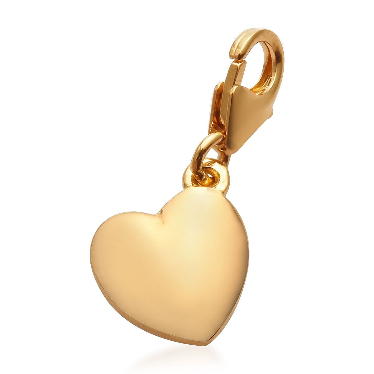 14K Gold Overlay Sterling Silver Grandad Heart Charm