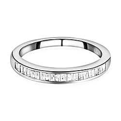 D'Joy - Natural Diamond Band Ring in Sterling Silver 0.25 Ct.