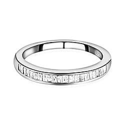 D'Joy - Natural Diamond Band Ring in Sterling Silver 0.25 Ct.