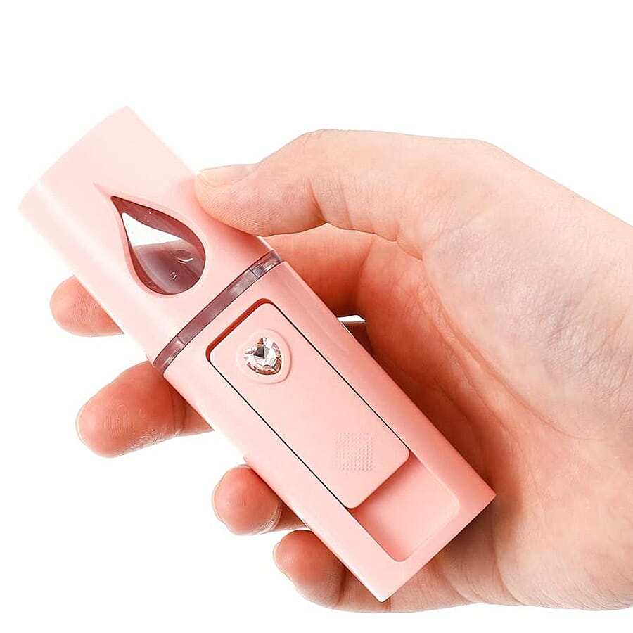 New Arrival- Portable Facial Spray Humidifier with USB Charger - Pink