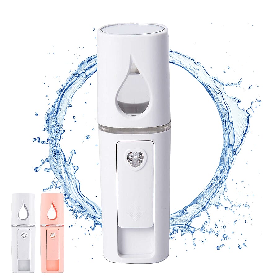 Portable Facial Spray Humidifier with USB Charger - White