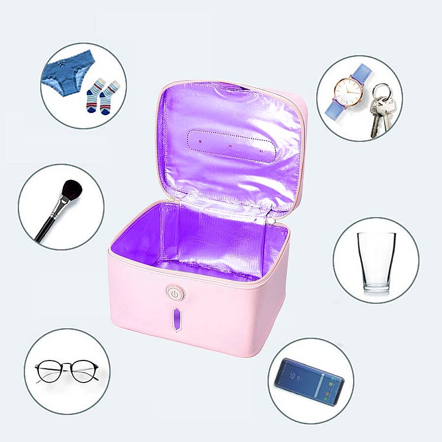 13 LED Portable UV Sterilisation Bag - Pink