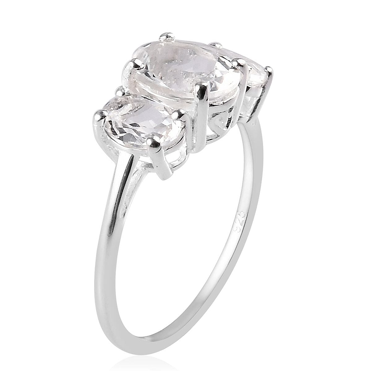 Petalite Trilogy Ring in Sterling Silver 1.75 Ct.