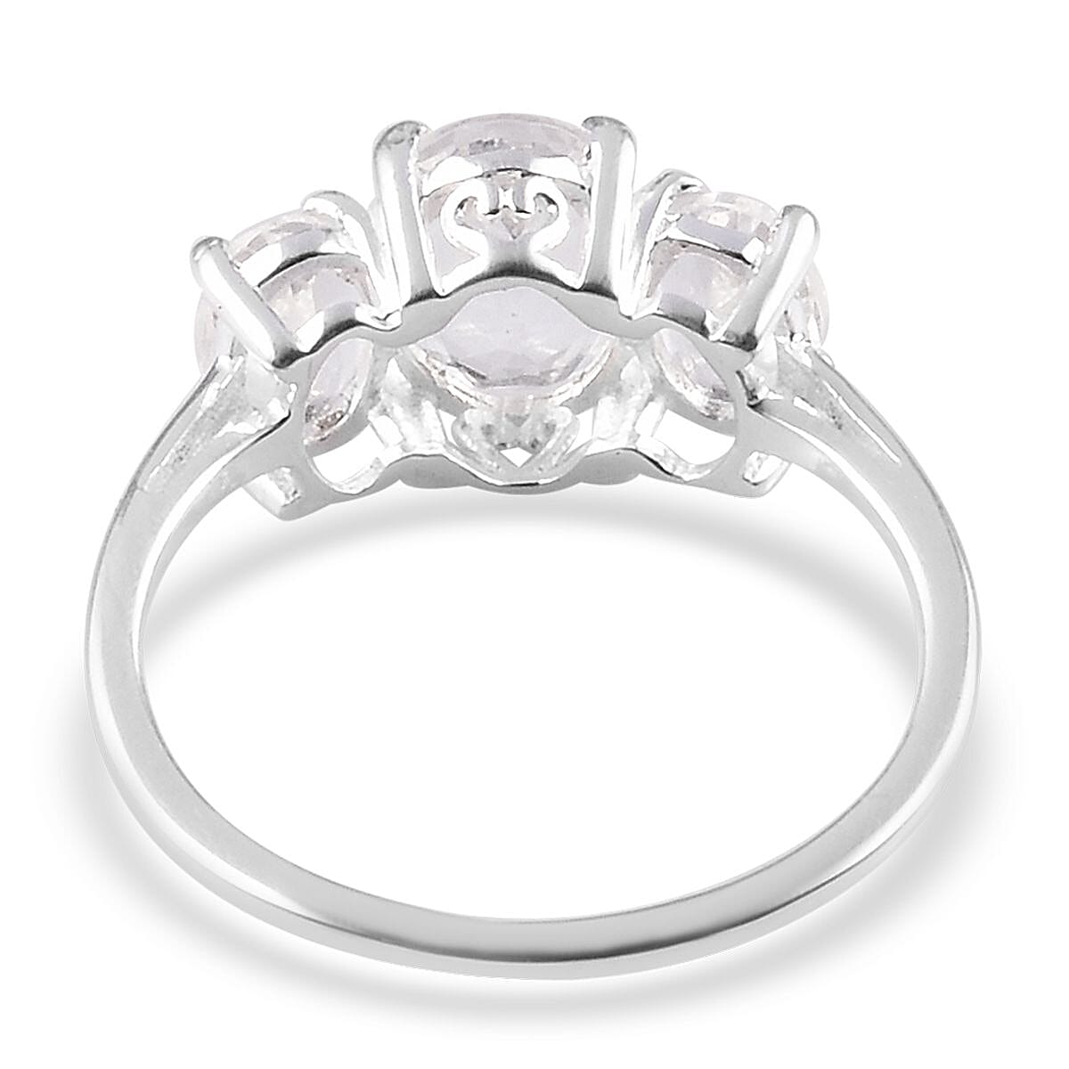 Petalite Trilogy Ring in Sterling Silver 1.75 Ct.