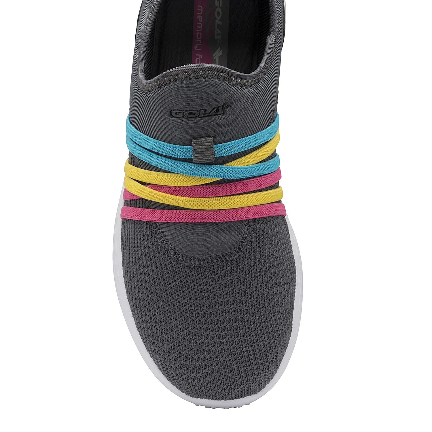 Gola Mira Slip on Trainer (Size 3) - Grey and Multi