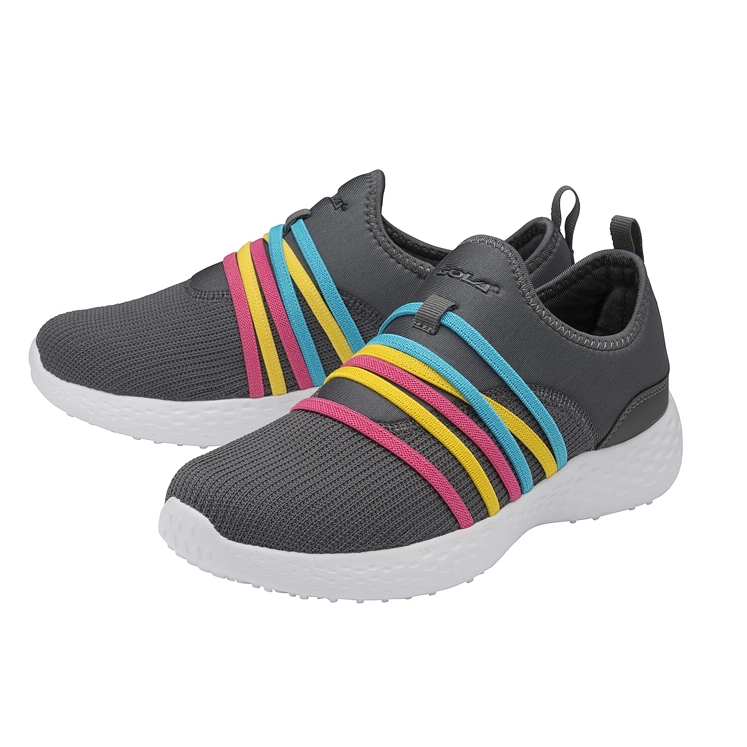 Gola Mira Slip on Trainer (Size 3) - Grey and Multi