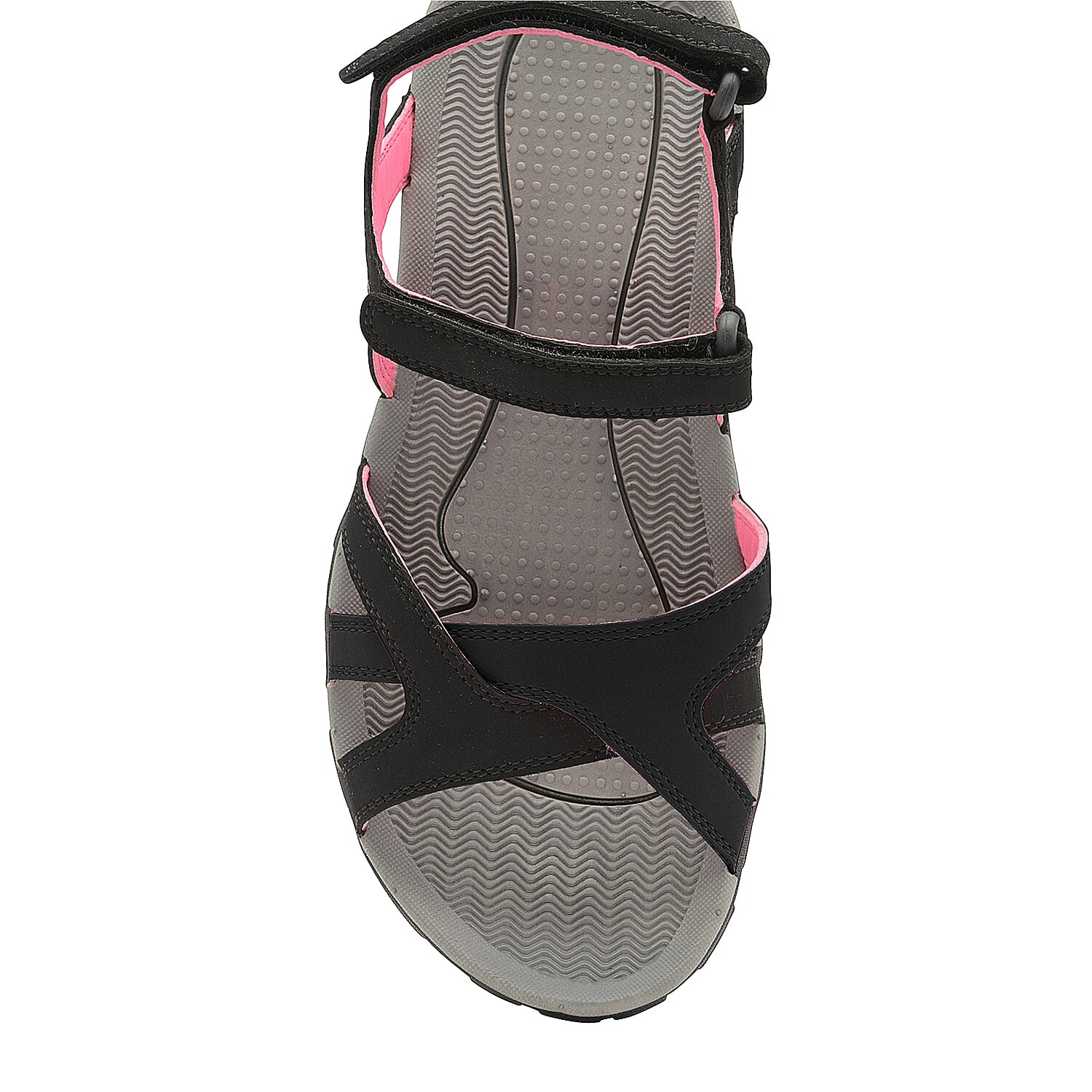 Gola Cedar Walking Sandal in Black and Hot Pink Colour