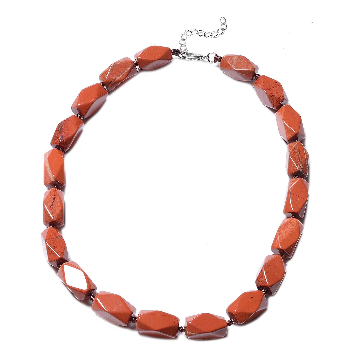 Red Jasper Necklace (Size 18 with 4 inch Extender) 503.85 Ct.