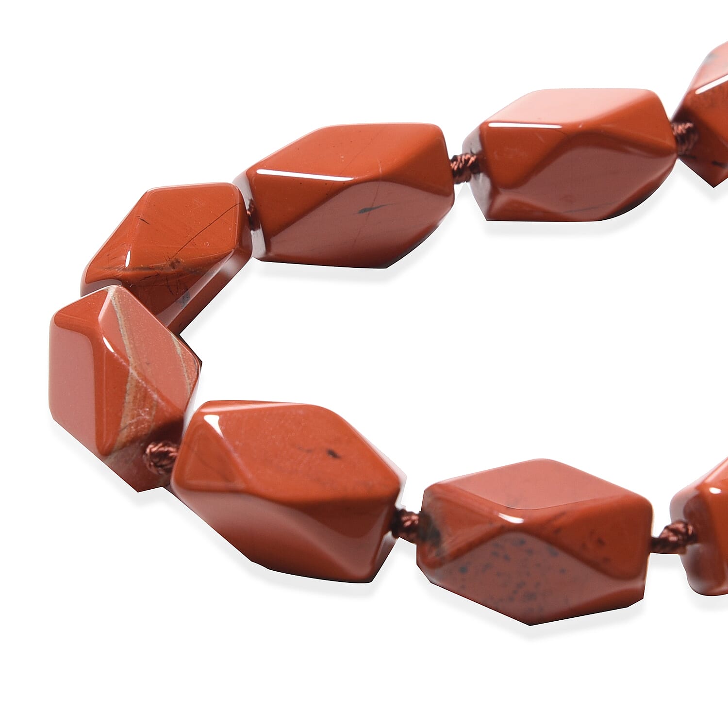 Red Jasper Necklace (Size 18 with 4 inch Extender) 503.85 Ct.