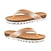 Ella Carly Sparkly Toe Post Sandals - Rose Gold