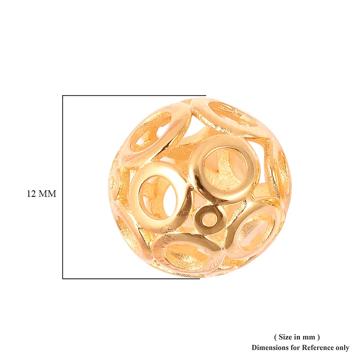 Yellow Gold Overlay Sterling Silver Ball Drop Hook Earrings (with Push Back)