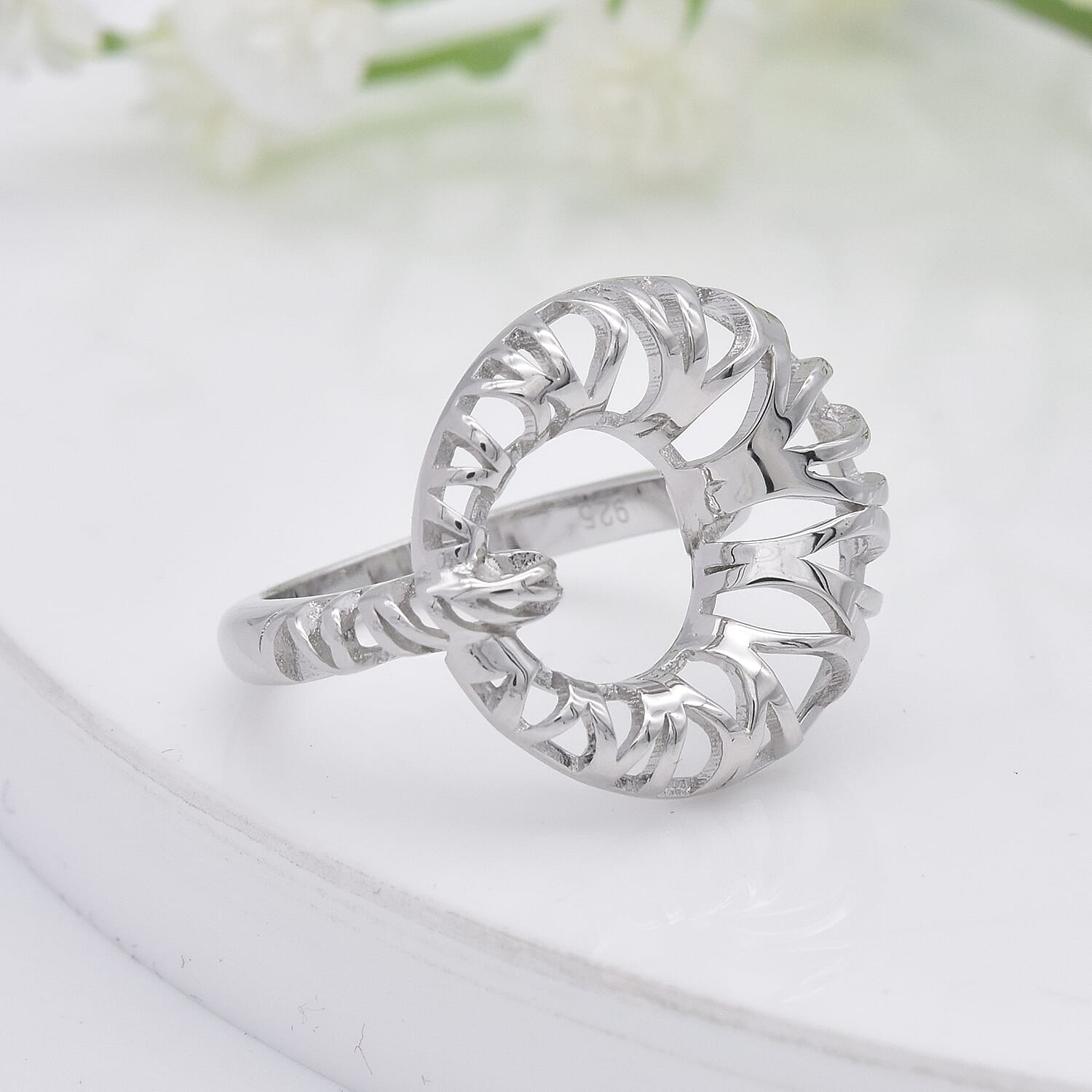 RACHEL GALLEY Infinite Collection- Rhodium Overlay Sterling Silver Ring