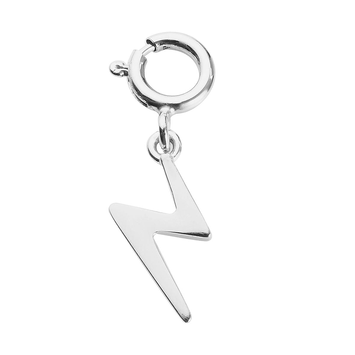 Sundays Child - Platinum Overlay Sterling Silver Lightning Charm