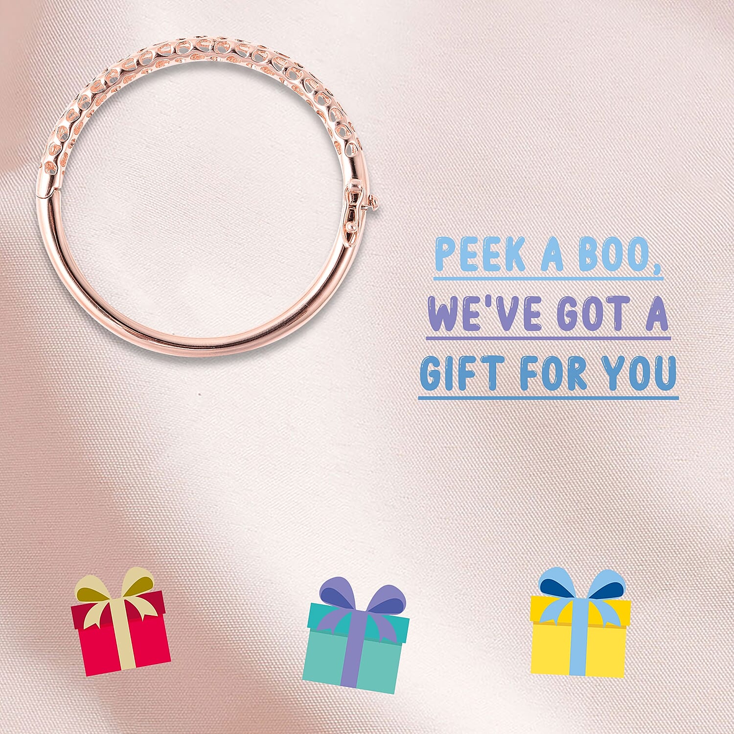 RACHEL GALLEY Rose Gold Overlay Sterling Silver Allegro Kids Bangle (Size 4.95), Silver wt 11.95 Gms