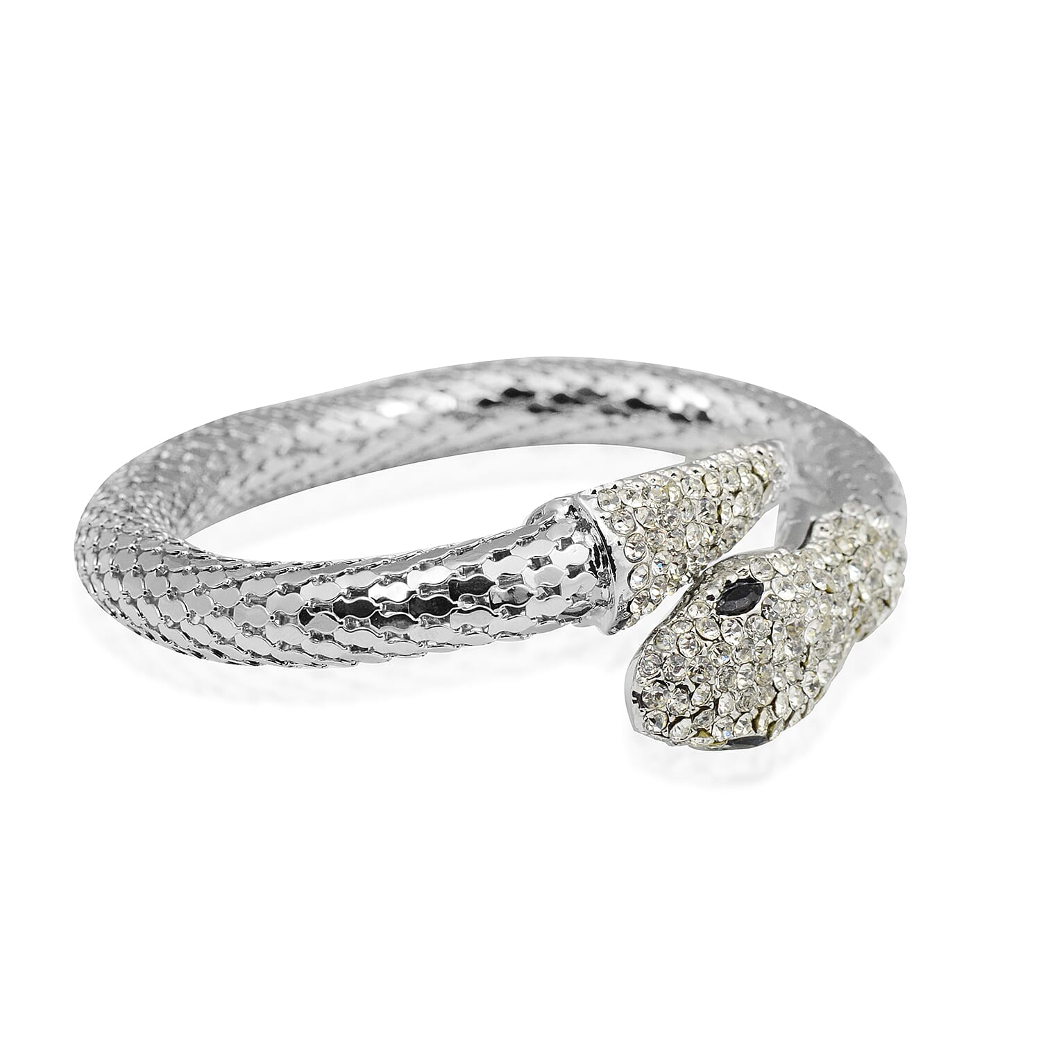 Designer Inspired- Crystal Snake Bangle (Free Size)