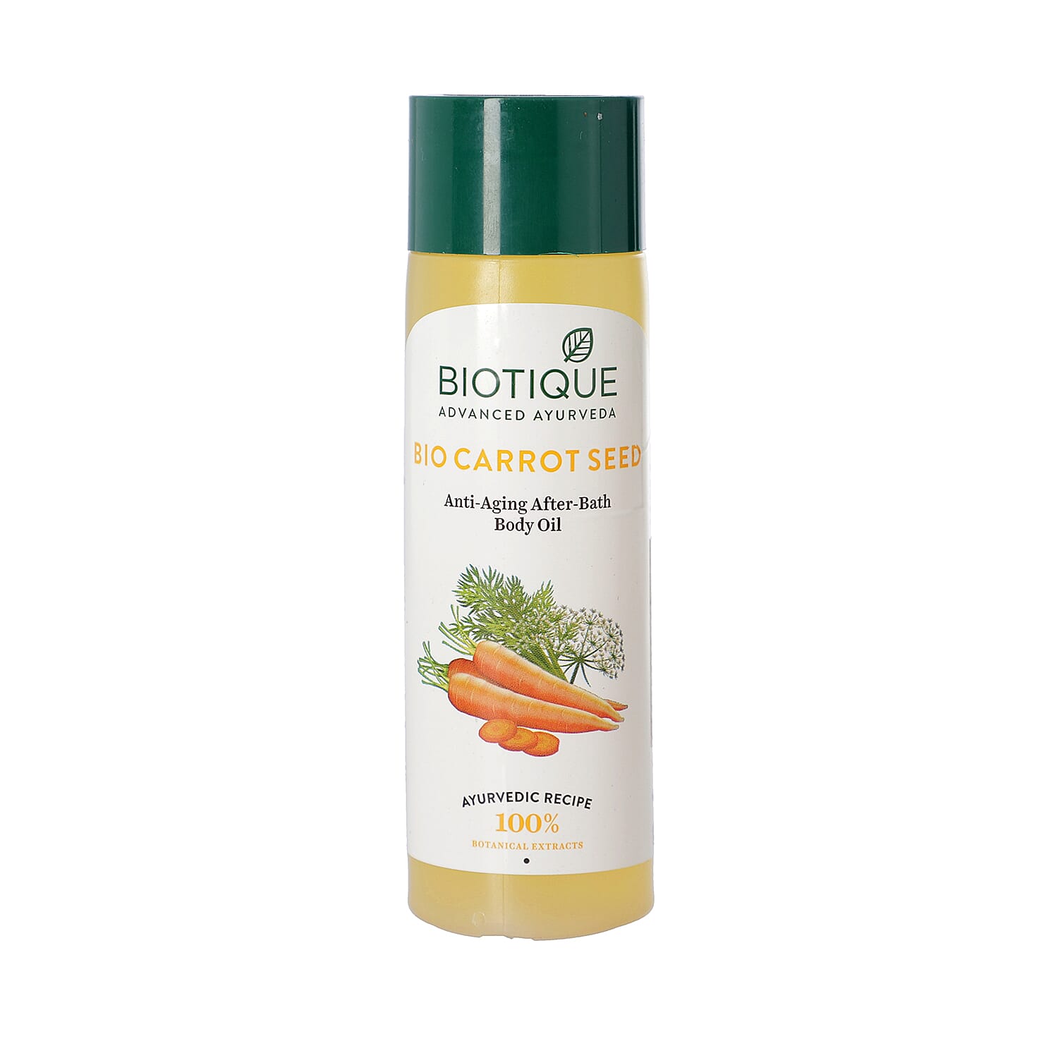 Biotique Carrot Seed Anti-Aging After-Bath Body Oil. Quantity: 120ml
