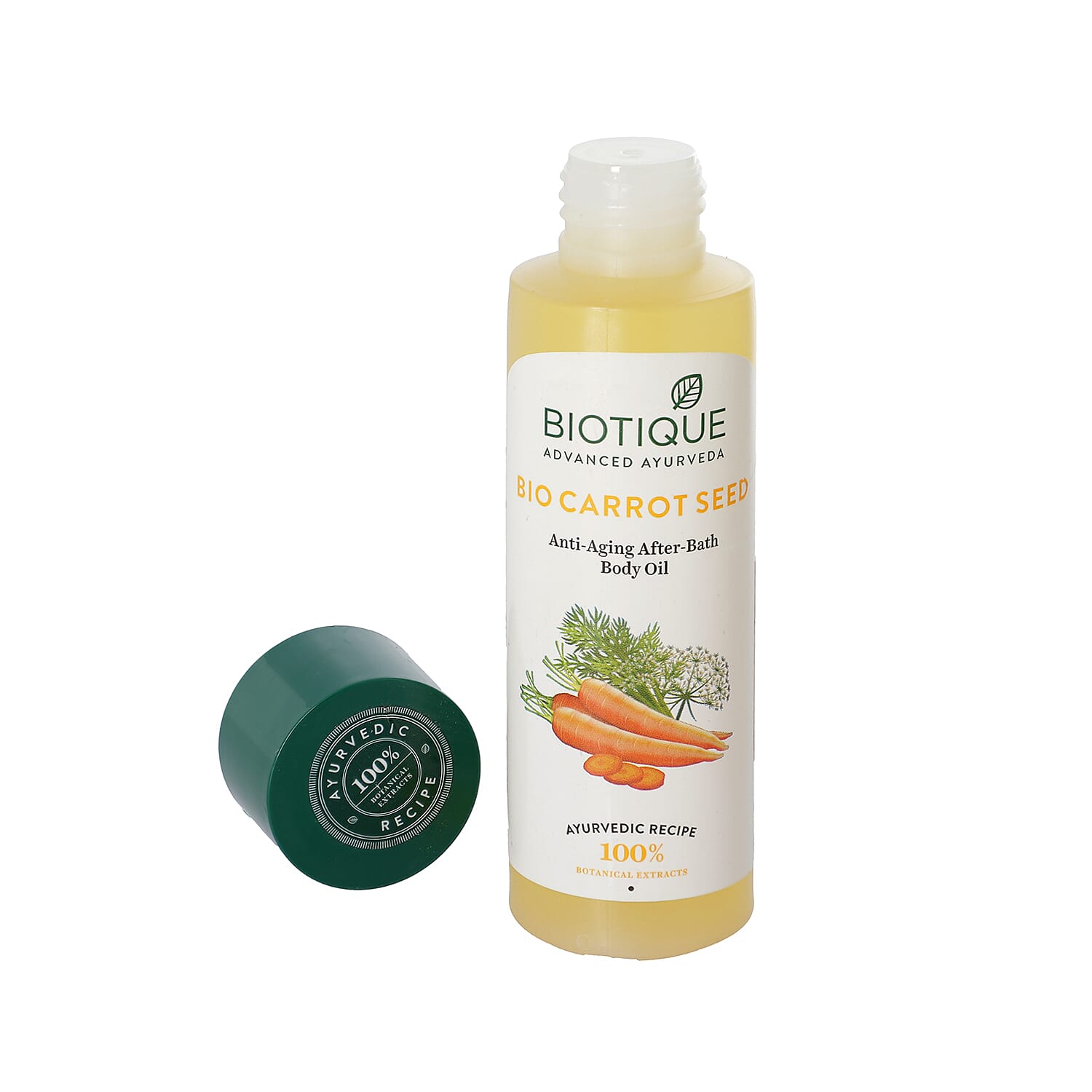 Biotique Carrot Seed Anti-Aging After-Bath Body Oil. Quantity: 120ml