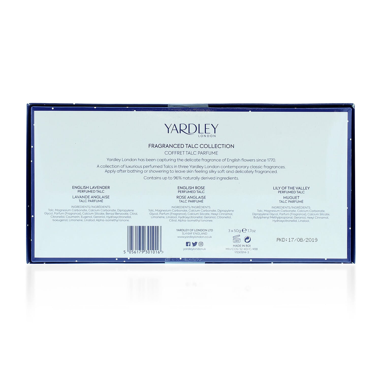 Yardley: Mixed Talc Trio Set (3X50g Talc)