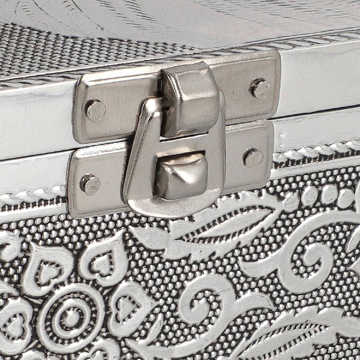 Set of 2 - Horse Embossed Jewellery Storage Box with Red Velvet Lining (Size 17.7x12.7x5.08 Cm)