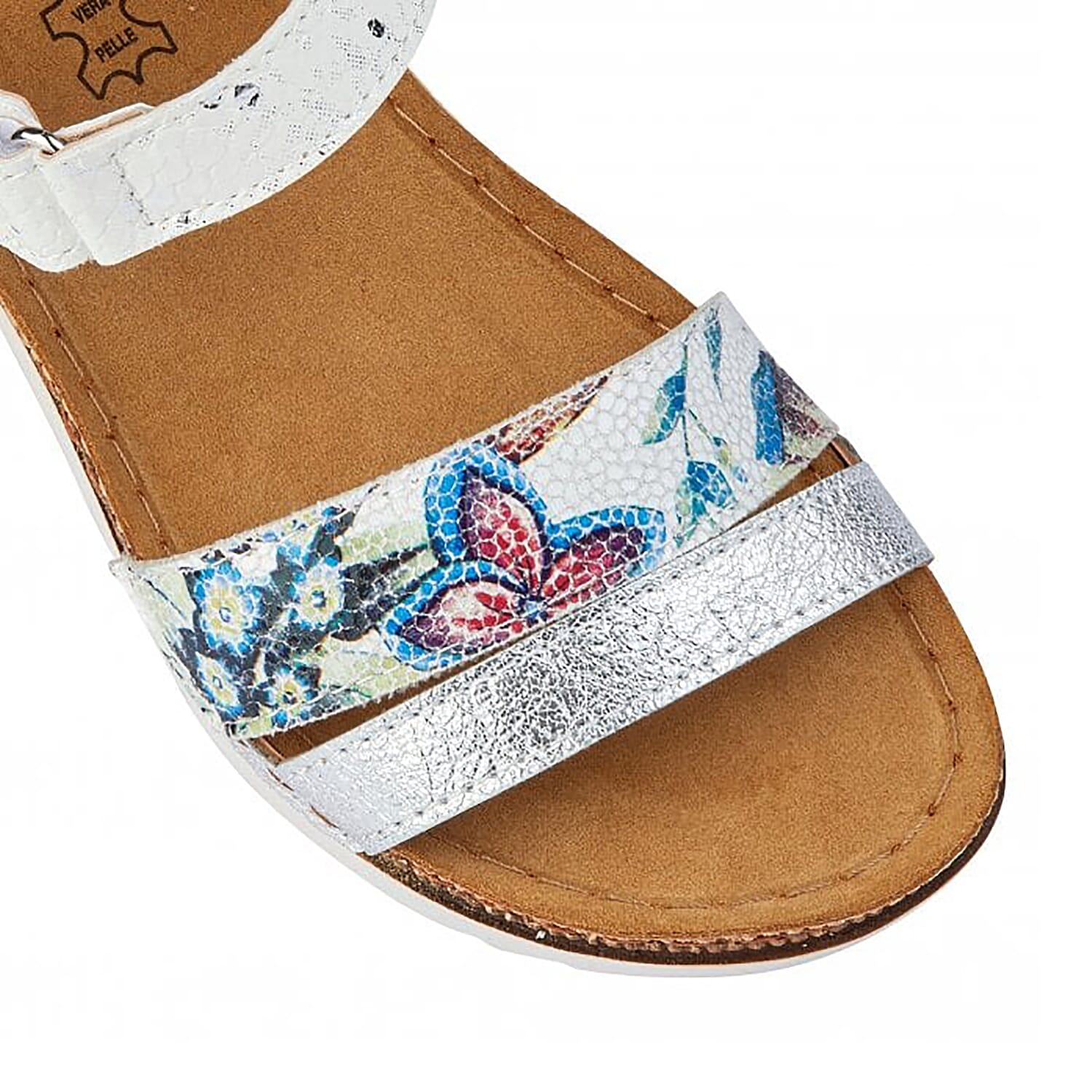 Lotus Prato Velcro Sandals (Size 3) - White