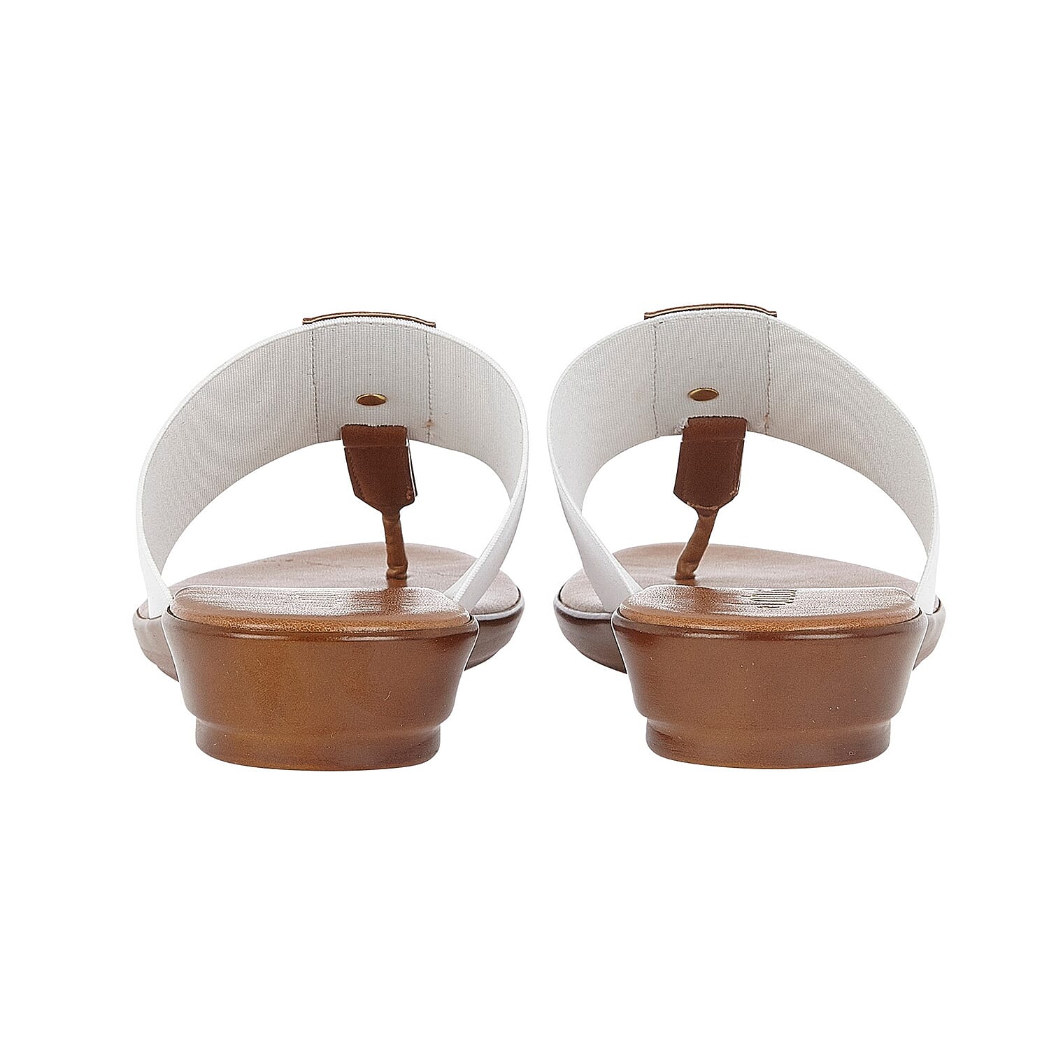 Lotus Arna Slip-On Toe-Post Sandals (Size 3) - White