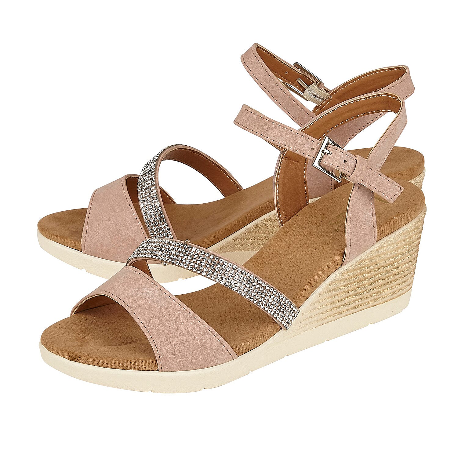 Lotus Lilou Wedge Sandals (Size 8) - Pink