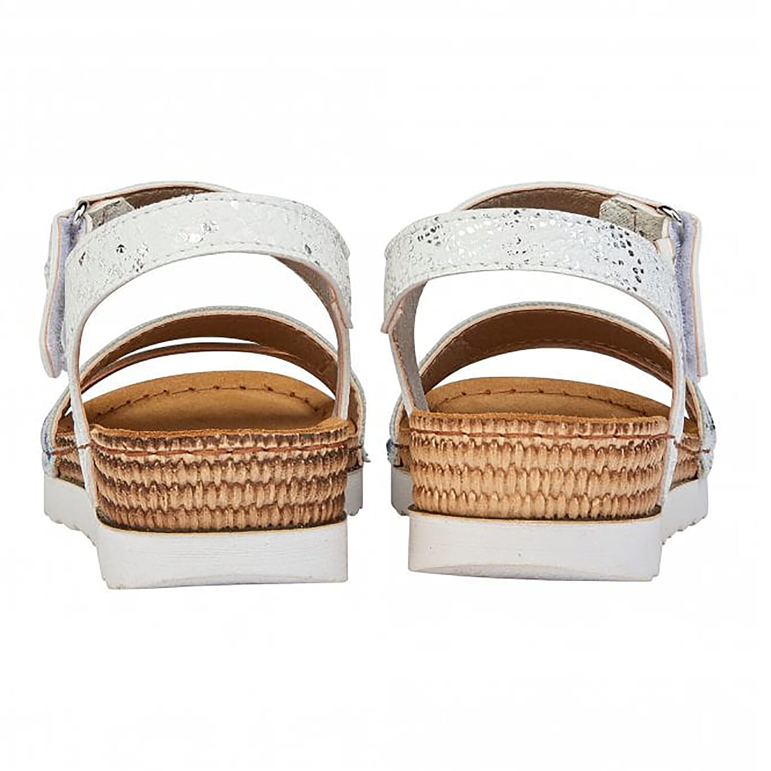 Lotus Prato Velcro Sandals (Size 7) - White