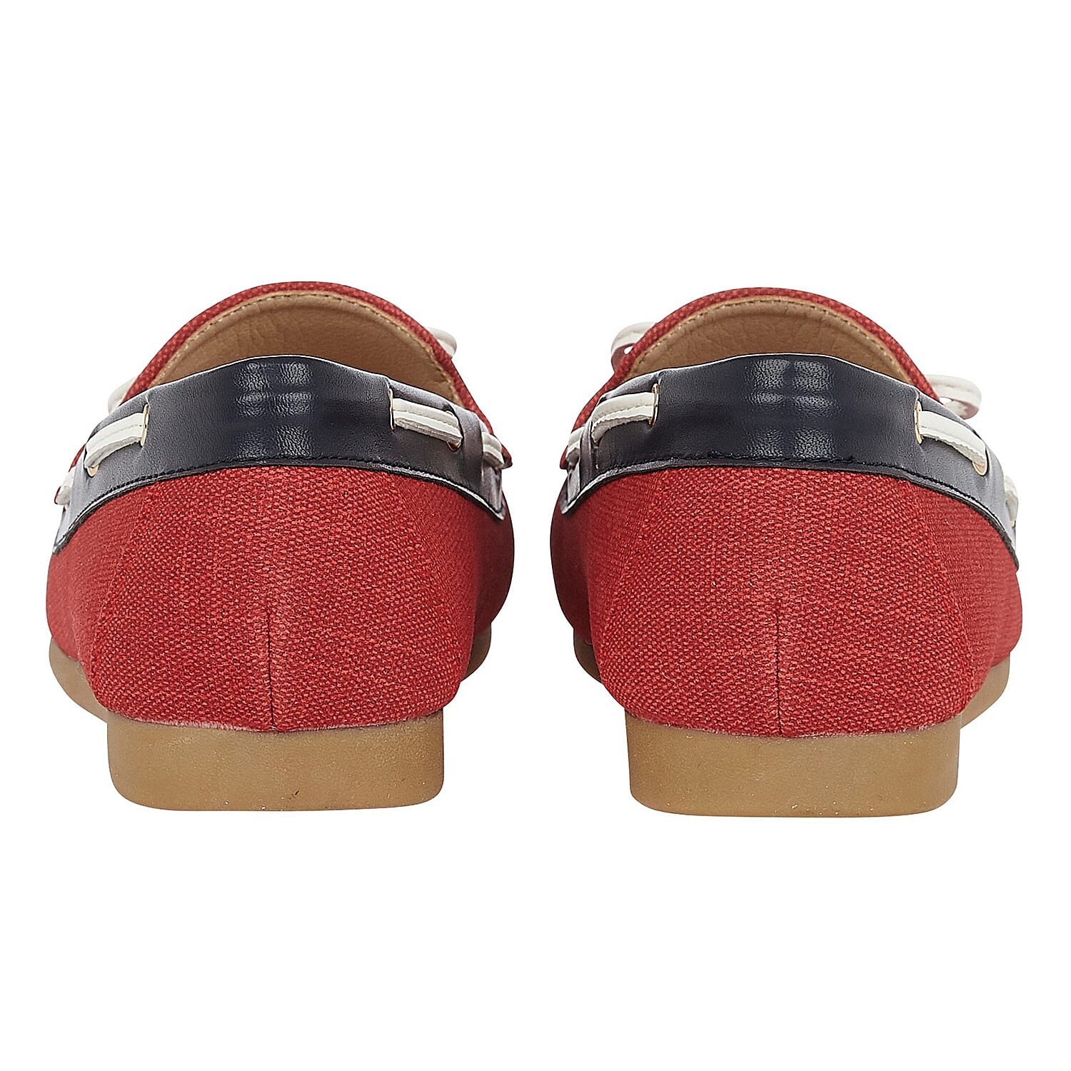 Lotus Hannah Deck Shoes in Red Colour