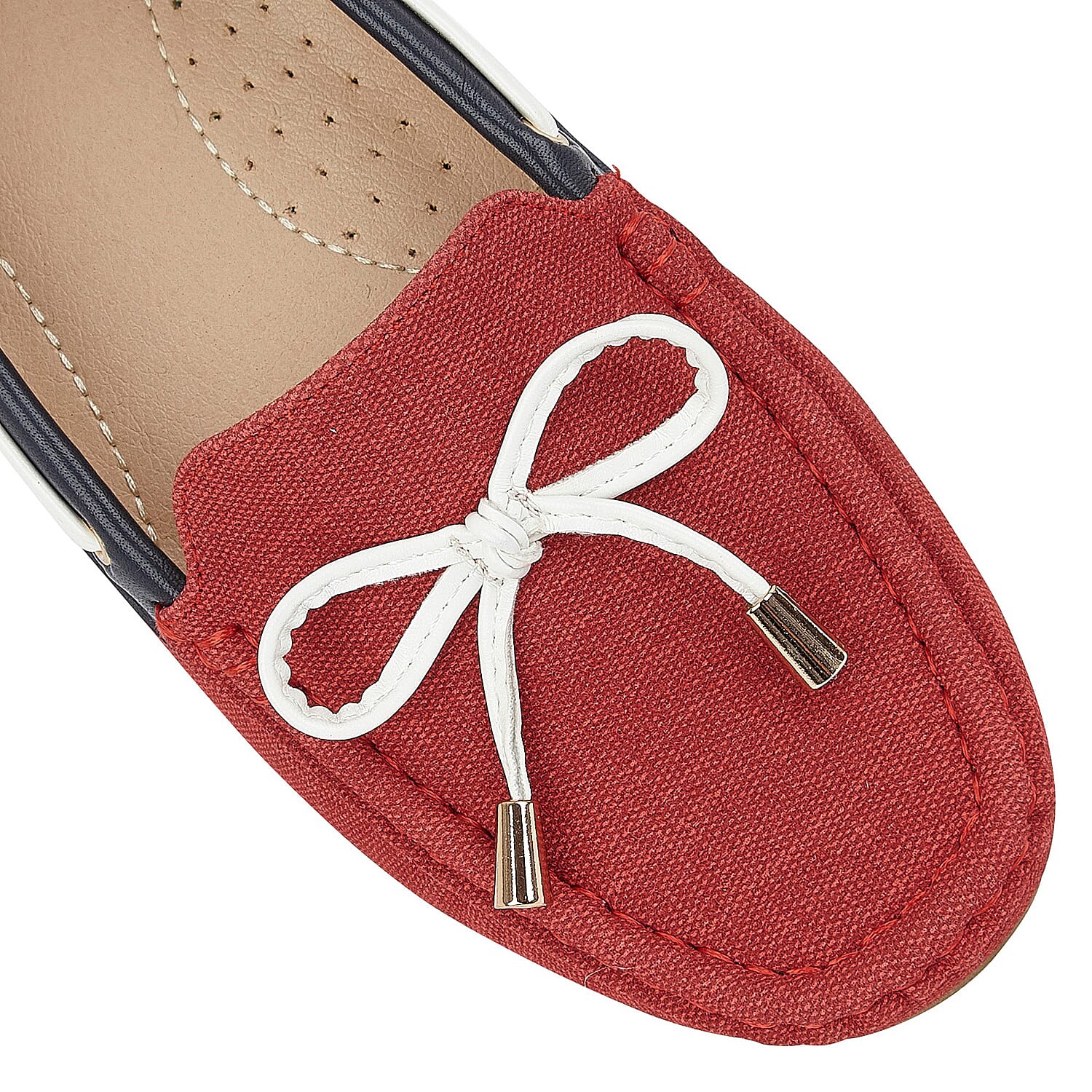 Lotus Hannah Deck Shoes in Red Colour
