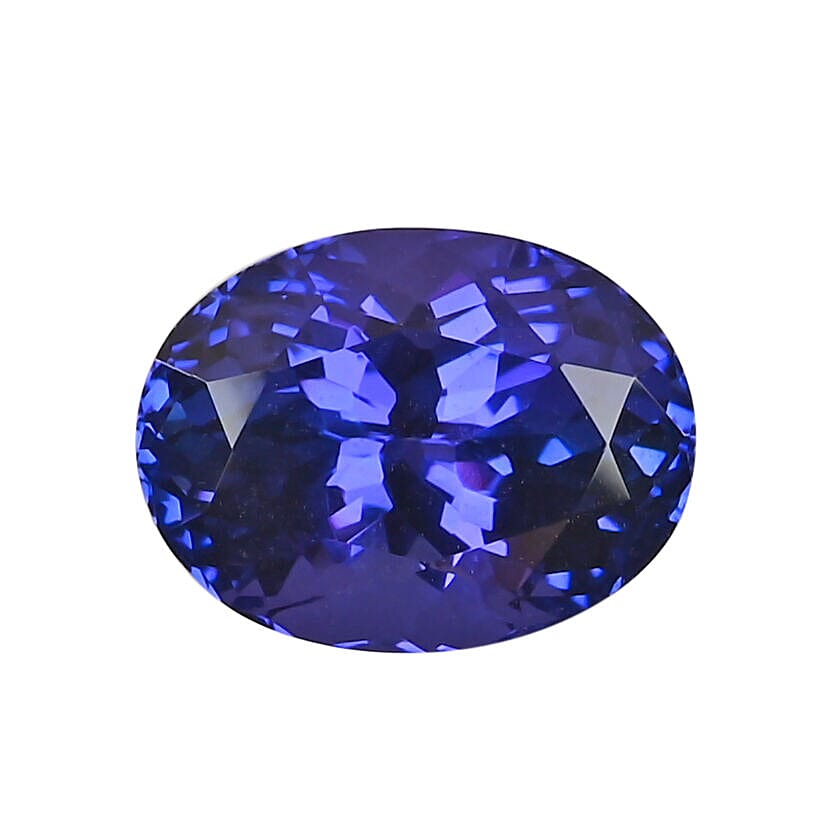 AAAA Tanzanite Oval 13.10X9.96X7.84 Faceted 6.95 Ct.