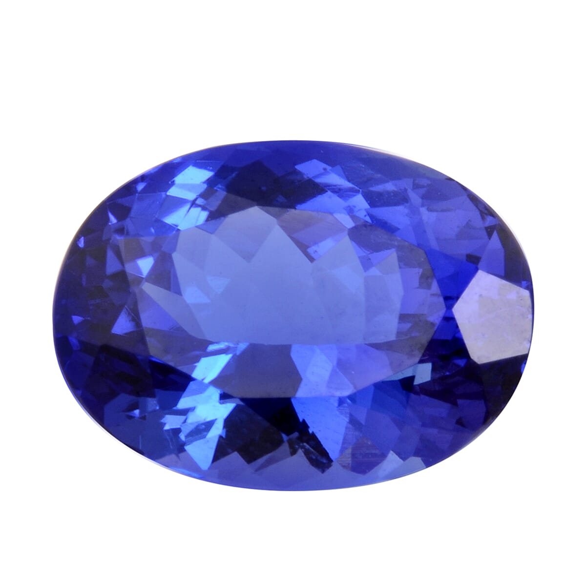 AAAA Tanzanite Oval 13.67X10.02X7.69 Faceted 6.82 Ct.