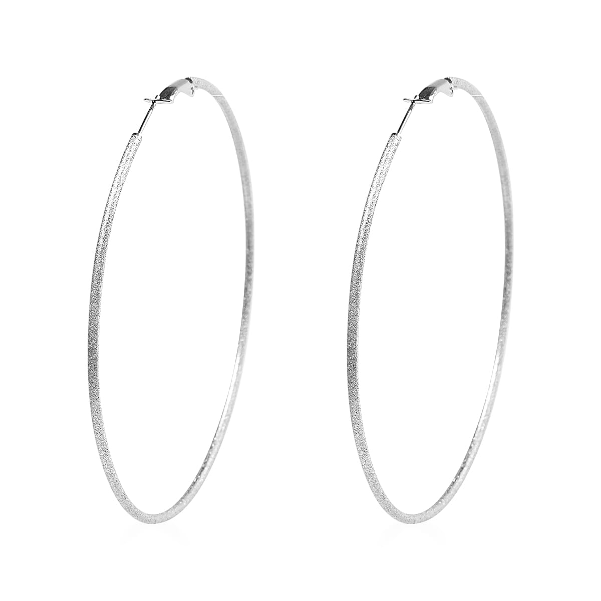 Large Hoop Earrings in Stainless Steel