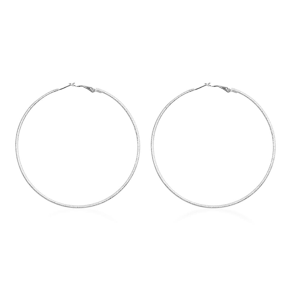 Large Hoop Earrings in Stainless Steel