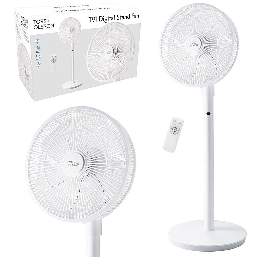 TORS & OLSSON 14 Inch Digital Pedestal Fan With Remote Control