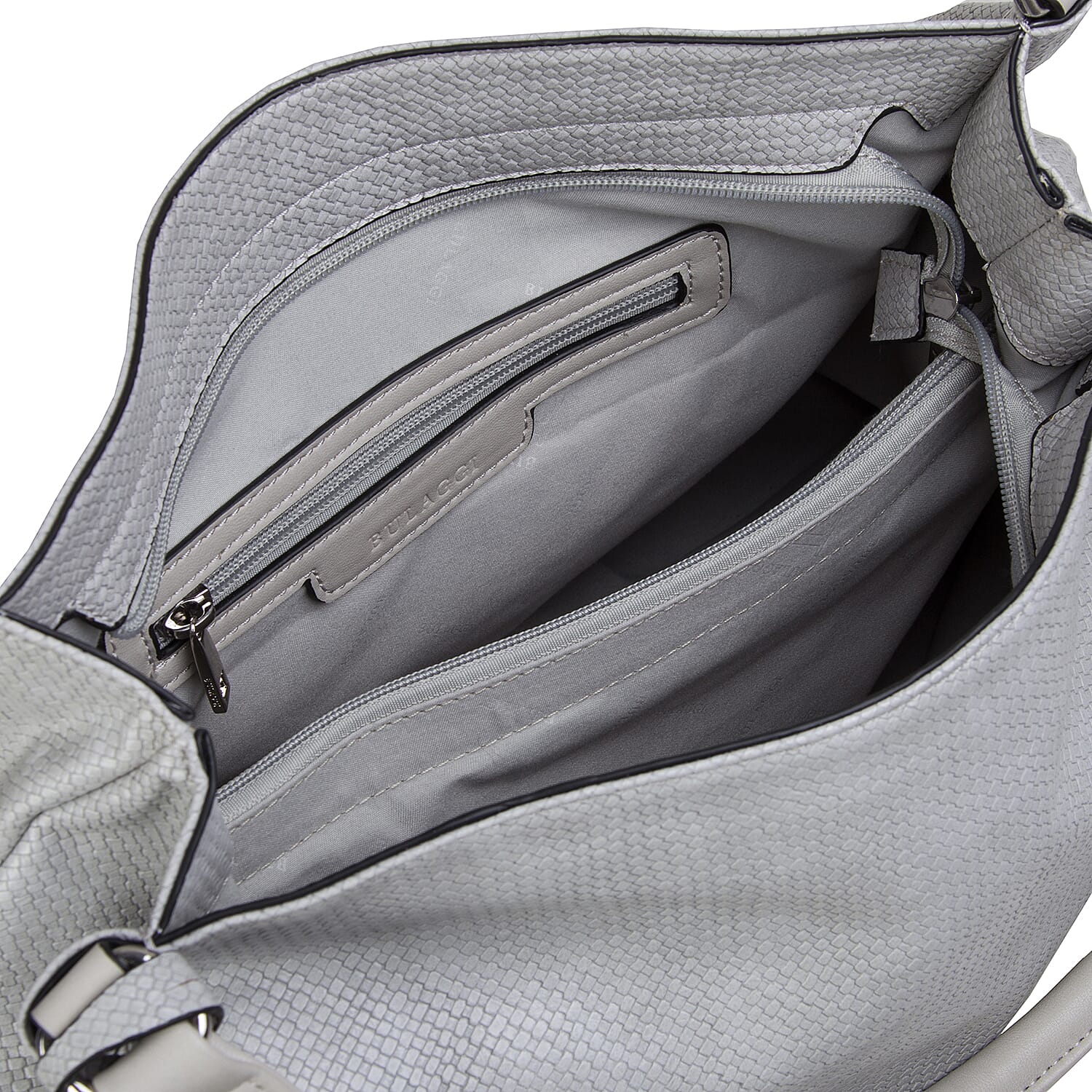 Bulaggi Collection - Mila Hobo Shoulder Bag (Size 38x33x16 Cm) - Light Grey