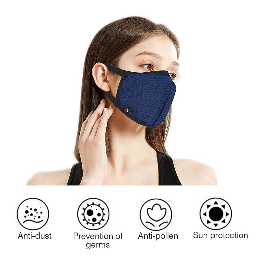 6 Layer Anti Dust Face Covering - Blue