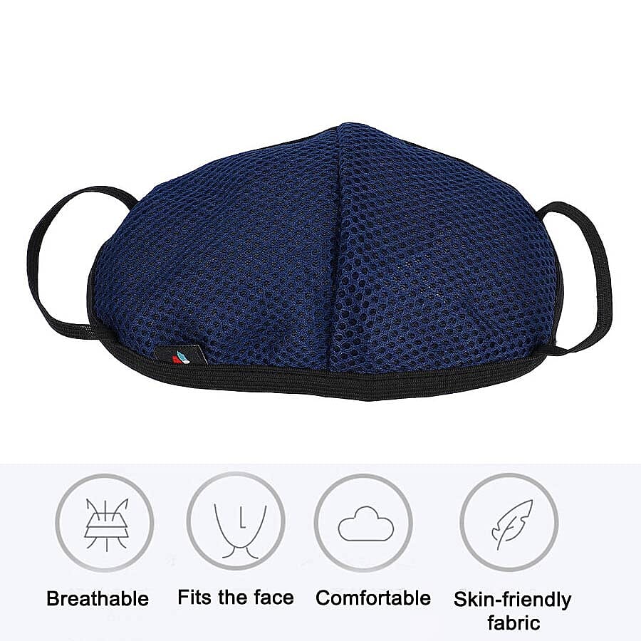 6 Layer Anti Dust Face Covering - Blue