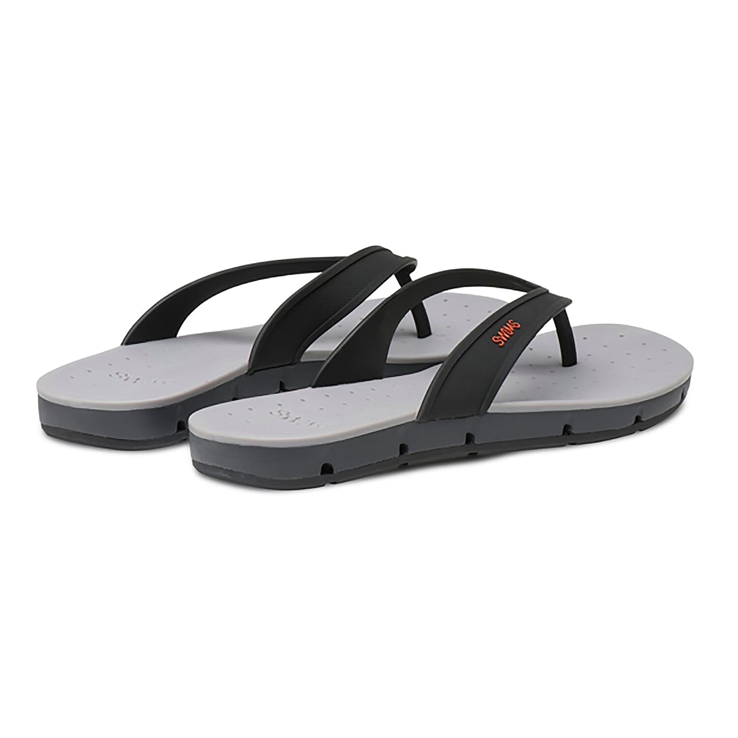 Swims Breeze Men's Flip Flop Sandals in Black and Graphite Colour
