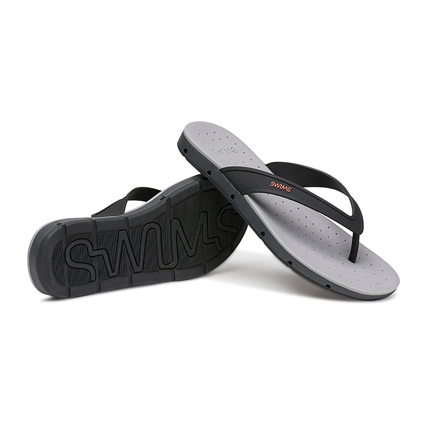 Swims Breeze Men's Flip Flop Sandals in Black and Graphite Colour