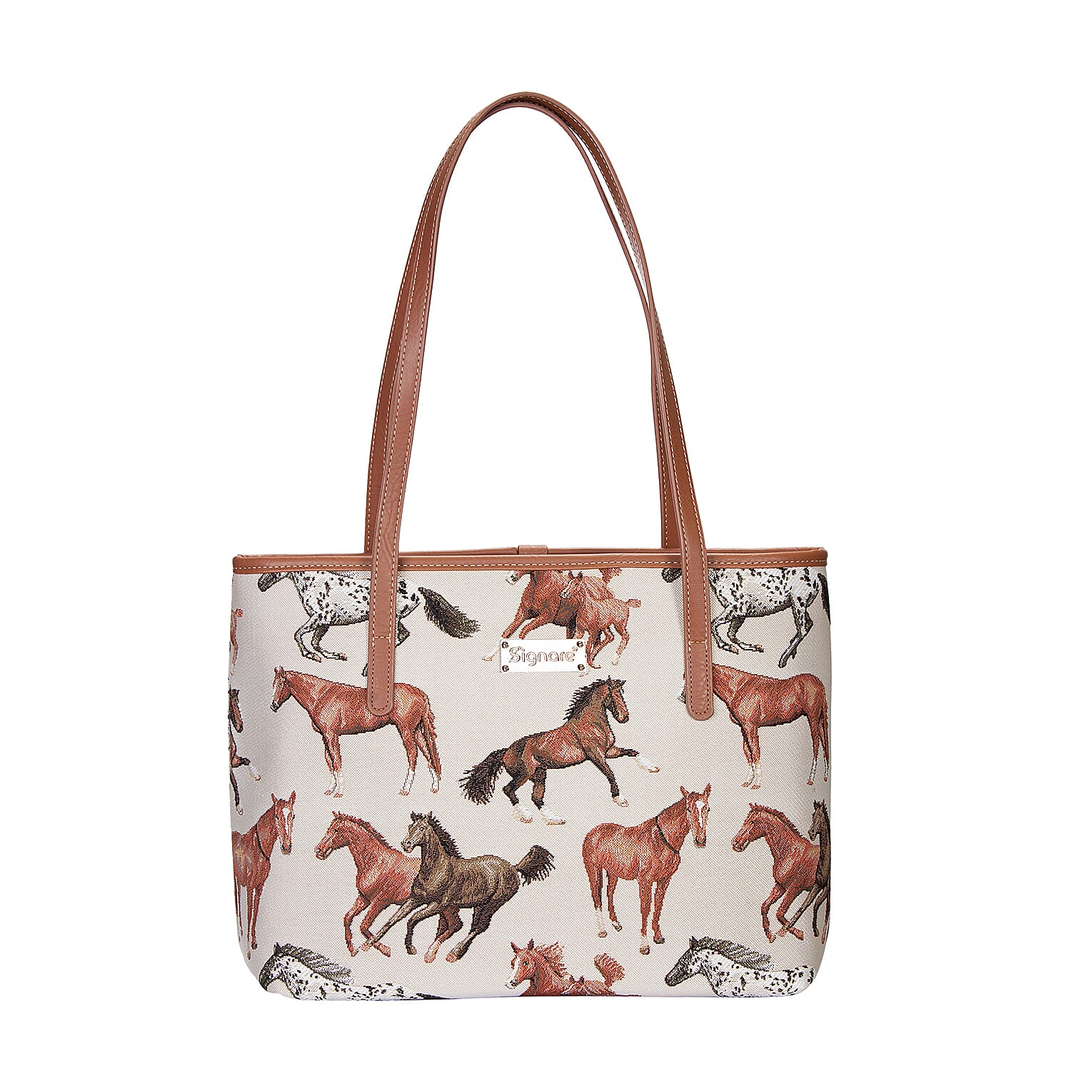 Signare Tapestry - Running Horse Tote Bag with FREE SCARF