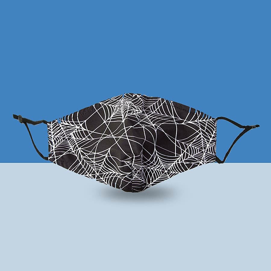 Spider Web Printed Face Cover