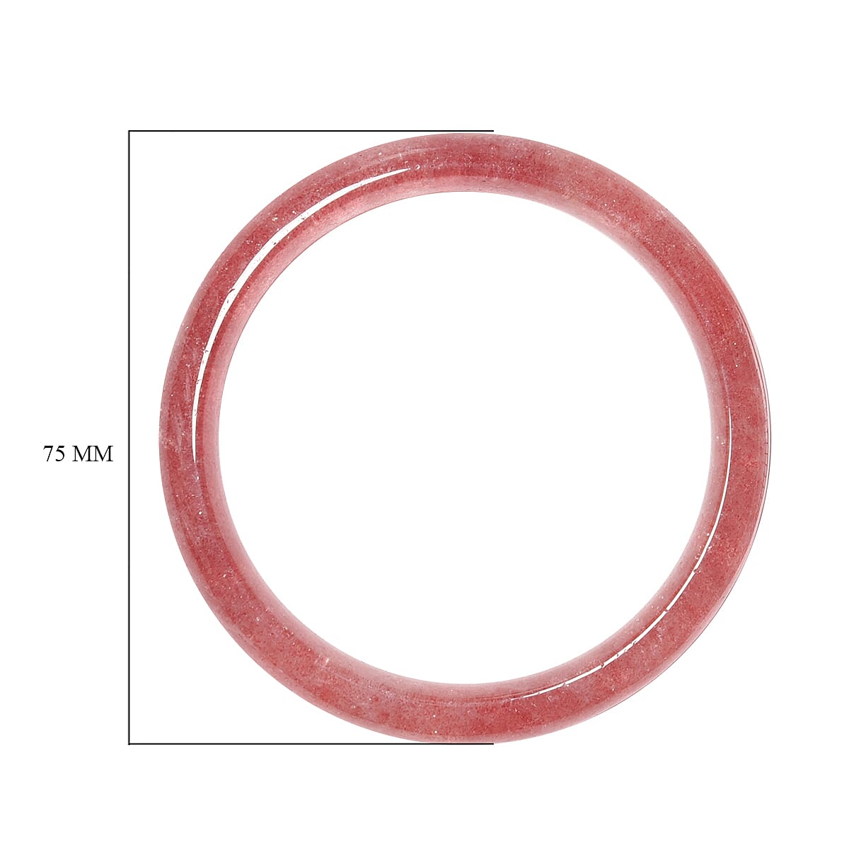 Strawberry Quartz Bangle (Size 7.5) 229.00 Ct.
